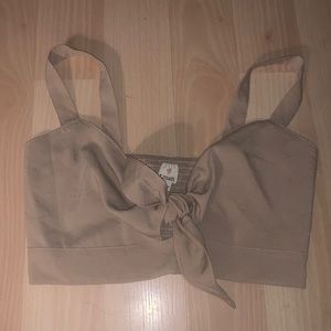 Tan crop top